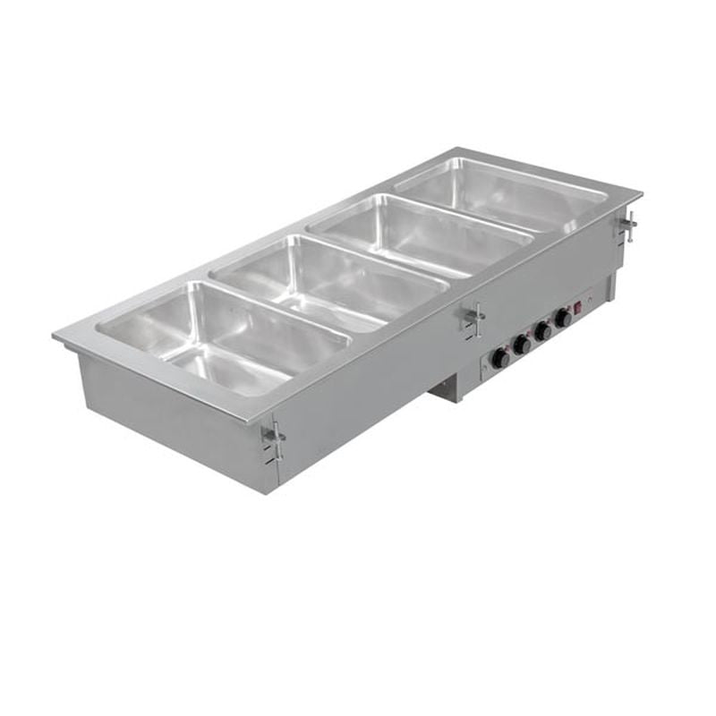 KBS Gastrotechnik Einbau Bain Marie 4x GN 1/1 mit getrennt regelbaren Becken