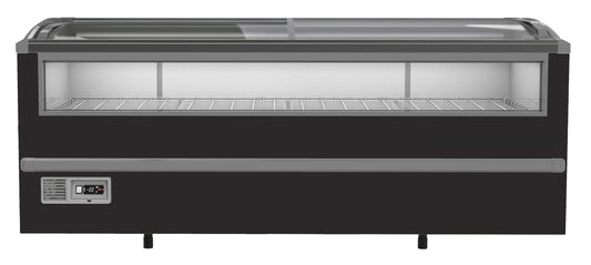 CombiSteel SUPERMARKT TIEFKÜHLTRUHE SCHWARZ 2125  MANUELLES AUFTAUEN