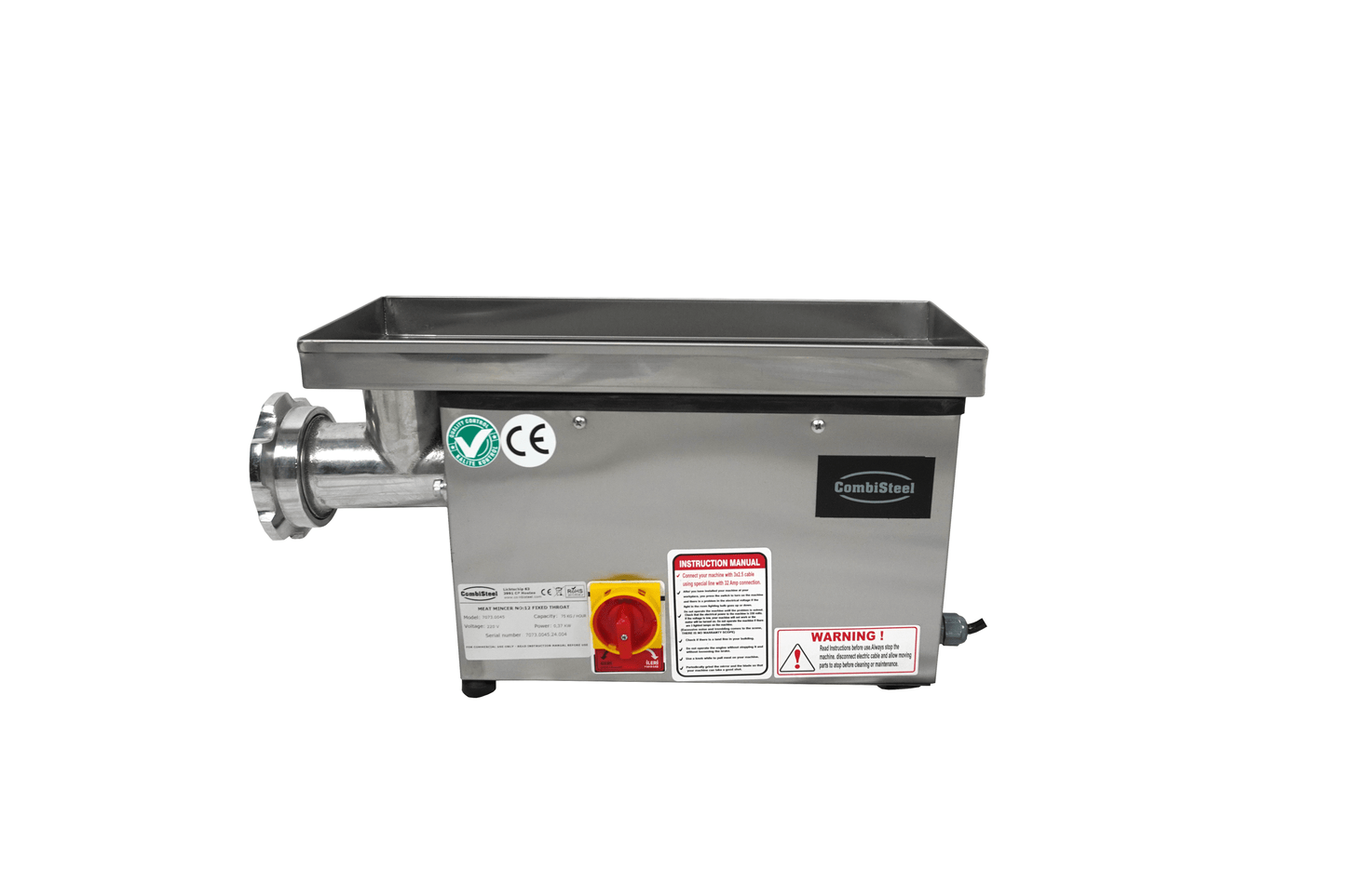 CombiSteel FLEISCHWOLF 12 - 75KG/H 230V - MIT FESTEM KOPF