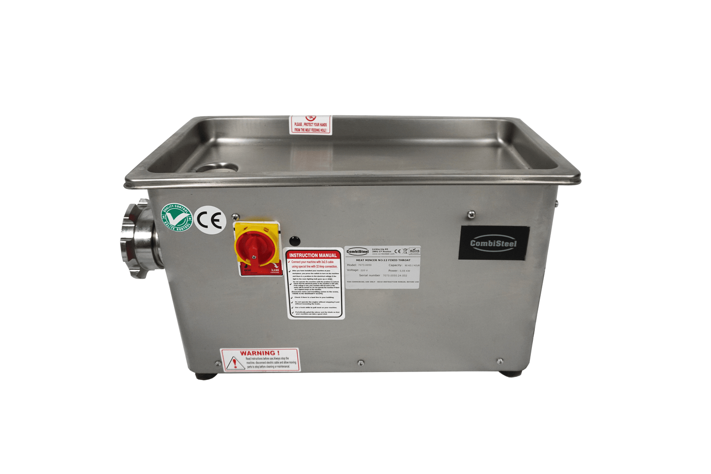 CombiSteel FLEISCHWOLF 12 - 90KG/H 230V - MIT ABNEHMBAREM KOPF