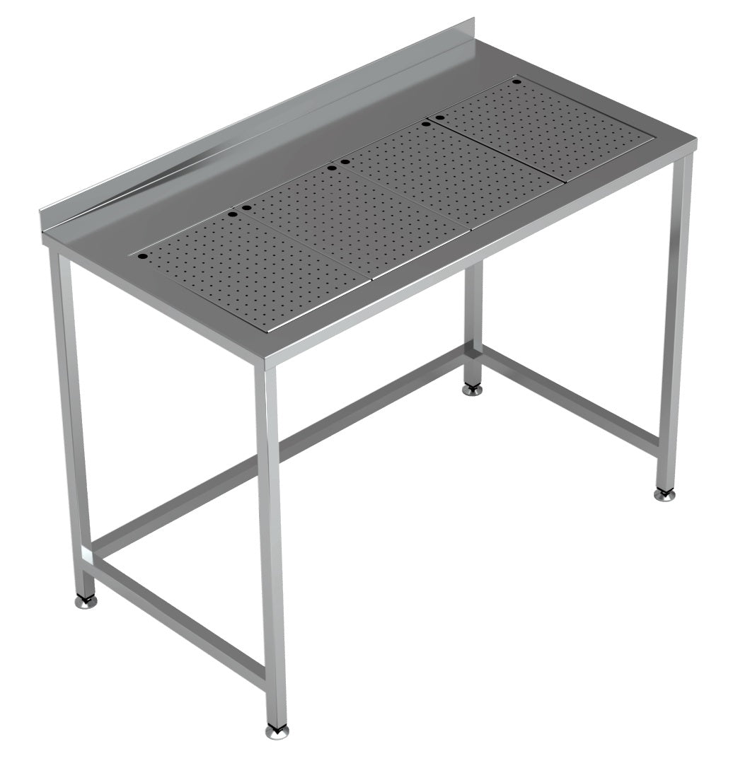 CombiSteel ARBEITSTISCH MIT INTEGRIERTER TROPFSCHALE 1200X650