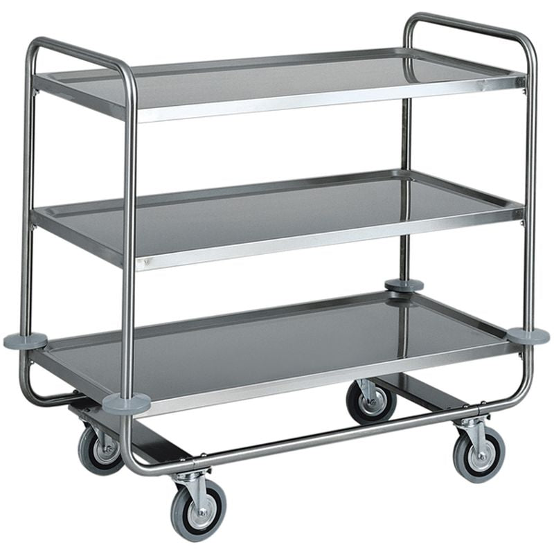 KBS Gastrotechnik Schwerlast-Servierwagen 1100 mit 3 Böden - 105 kg Traglast