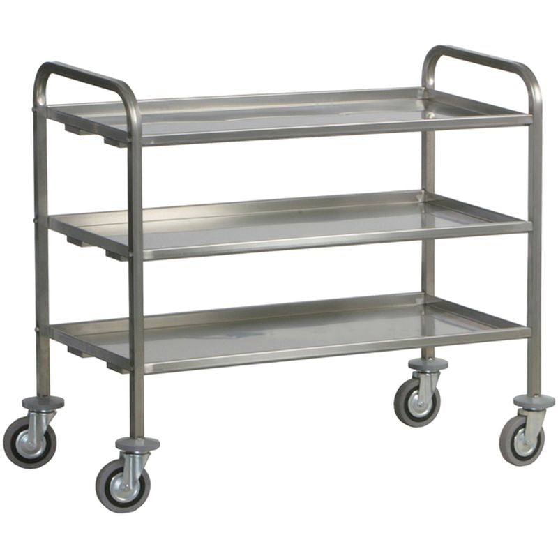 KBS Gastrotechnik Schwerlast-Servierwagen 1120 mit 3 Böden - 150 kg Traglast