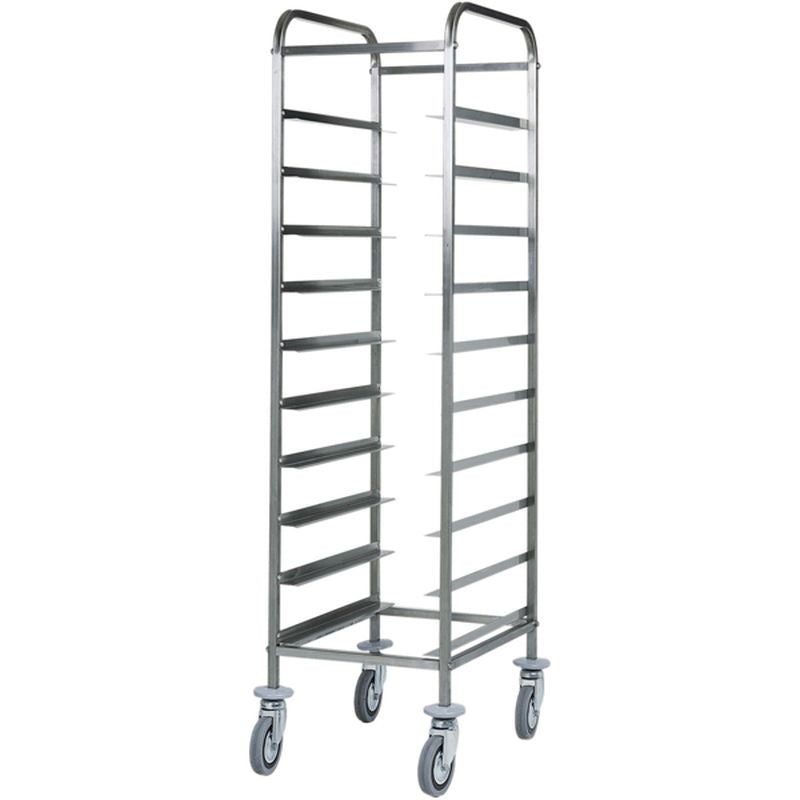 KBS Gastrotechnik Abräumwagen 380 für 10 Tabletts GN 1/1 ohne Seitenwände