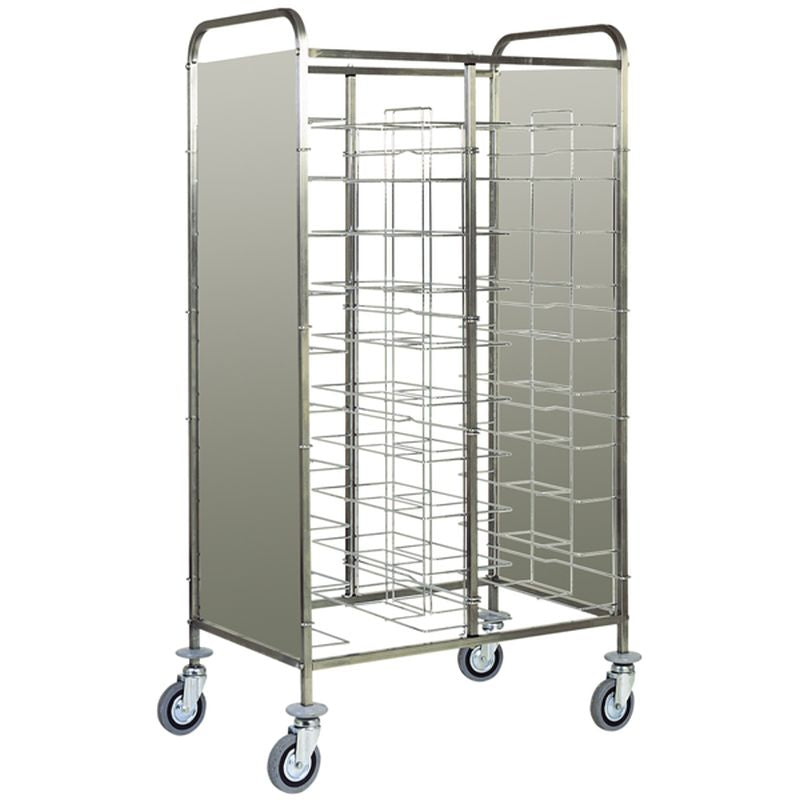 KBS Gastrotechnik Abräumwagen 950 für 20 Tabletts oder GN Tabletts mit Seitenwand