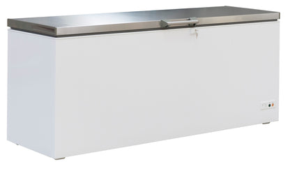 CombiSteel TIEFKÜHLTRUHE EDELSTAHL DECKEL 635 L