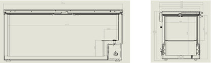 CombiSteel TIEFKÜHLTRUHE EDELSTAHL DECKEL 635 L