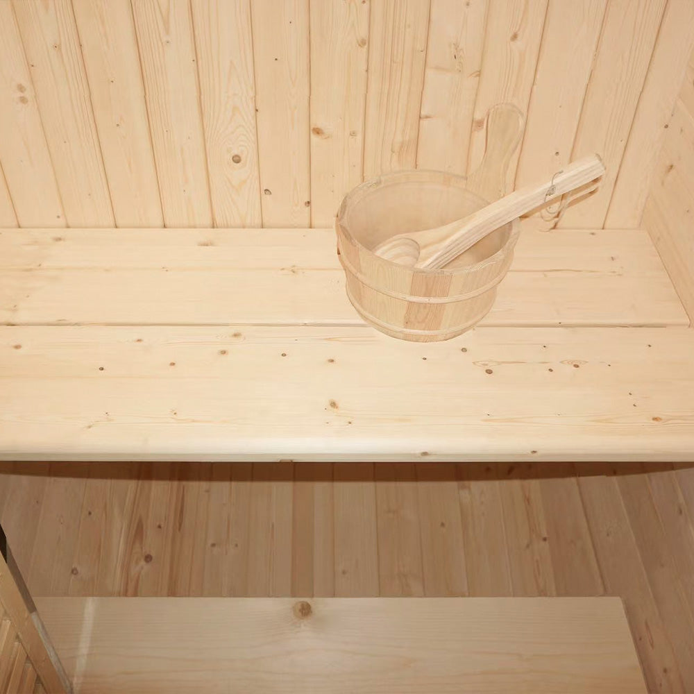 Home Deluxe Outdoor Sauna CUBE S - 194 x 120 cm für 2 Personen