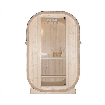 Home Deluxe Outdoor Sauna CUBE S - 194 x 120 cm für 2 Personen