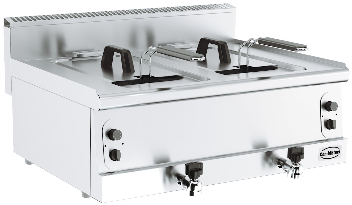 CombiSteel BASE 600 FRITEUSE GAS 2X8L  **ACHTUNG, 800MM BREITE**