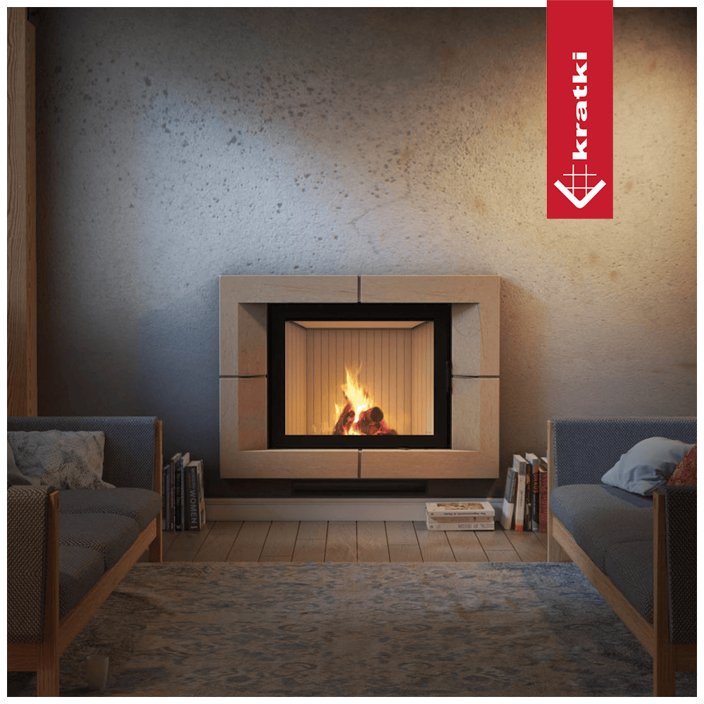Kratki Kamineinsatz aus Stahl KRATKI NADIA 13 kW Ø 200