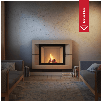 Kratki Kamineinsatz aus Stahl KRATKI NADIA 13 kW Ø 200