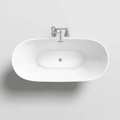 Home Deluxe Freistehende Badewanne OVALO 170 x 80 cm