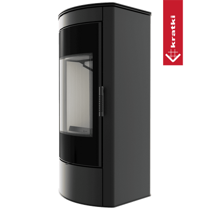 Kratki Kaminofen aus Stahl KRATKI TITAN Panorama Ø 150 11 kW