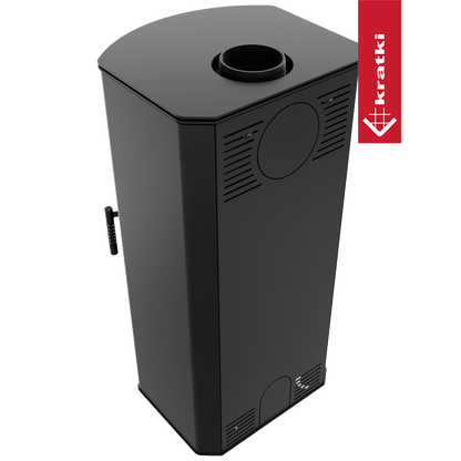 Kratki Kaminofen aus Stahl KRATKI TITAN Panorama Ø 150 11 kW