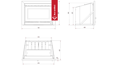 Kratki Kamin-Kassette KRATKI KDZ 6 kW