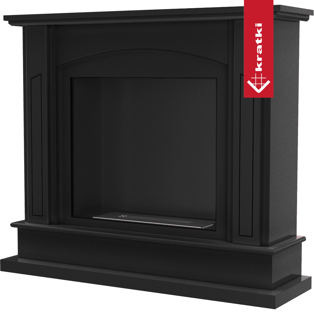 Kratki Portal Bioethanolkamin FEBRUARY TÜV schwarz