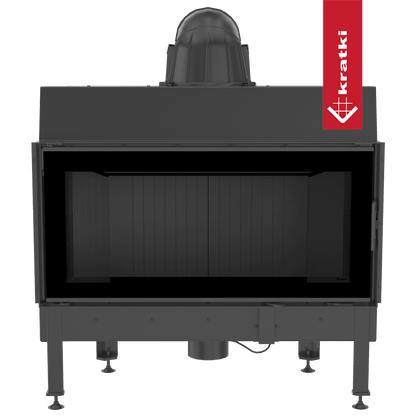 Kratki Kamineinsatz aus Stahl KRATKI NADIA 14 kW Ø 200 schwarz Verkleidung
