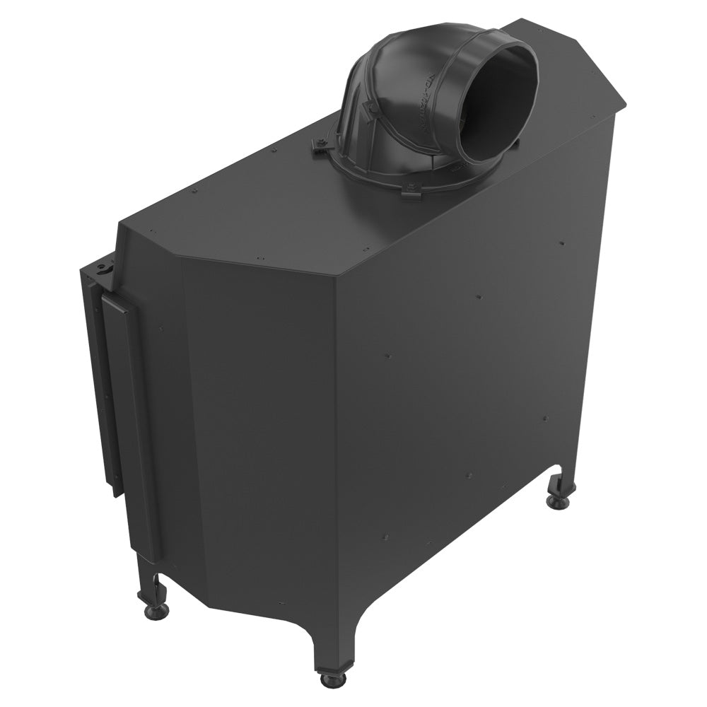 Kratki Kamineinsatz aus Stahl KRATKI NADIA 14 kW Ø 200 schwarz Verkleidung