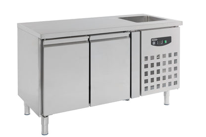 CombiSteel 700 KÜHLTISCH SPÜLBECKE 2 TÜREN