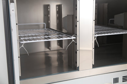CombiSteel PIZZATISCH MIT GLAS 3 TÜREN