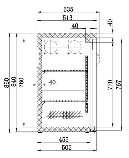 CombiSteel BARKÜHLER SCHWARZ 3 TÜREN