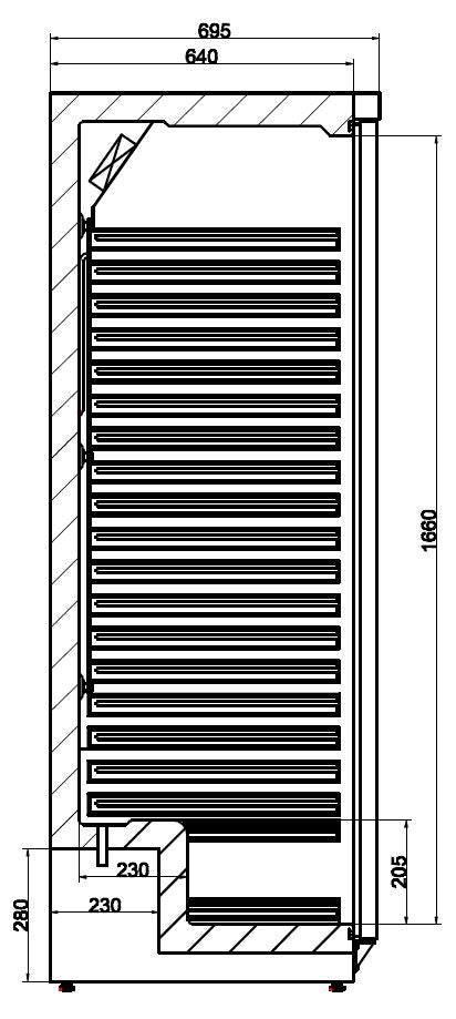 CombiSteel KÜHLSCHRANK EDELSTAHL 1 TÜR