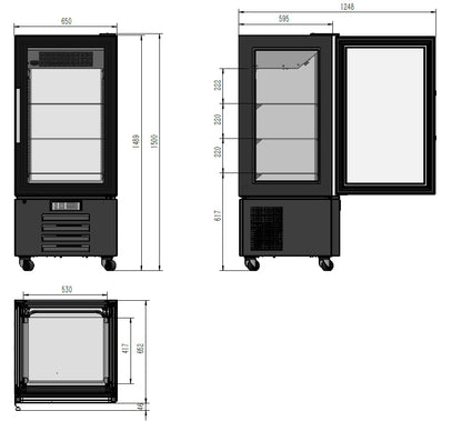 CombiSteel GEKÜHLTES GEBÄCKVITRINE 1500