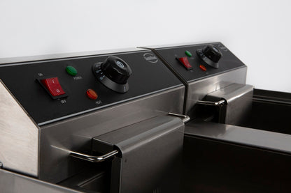 CombiSteel ELEKTRO TISCHFRITEUSE 2X10 L