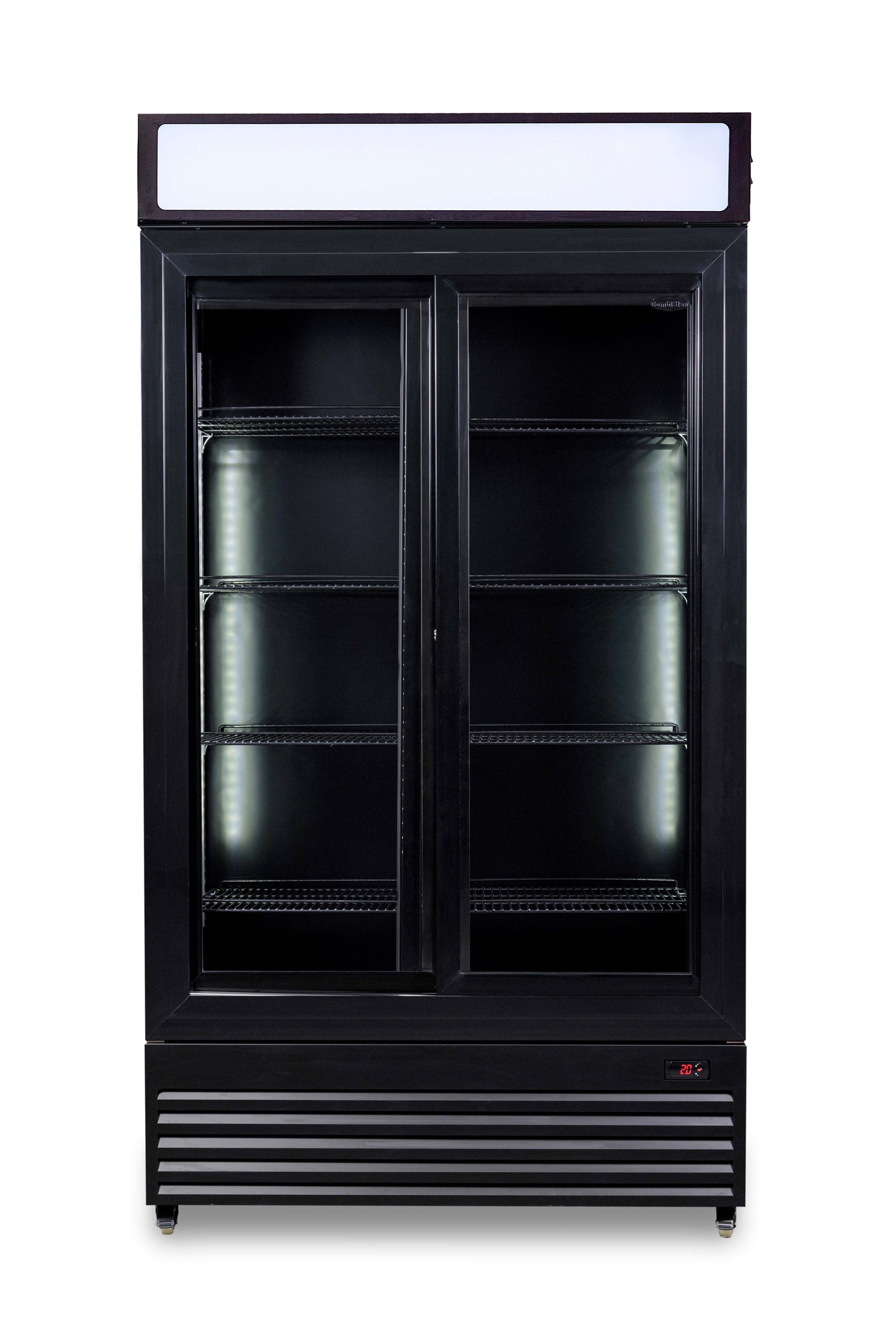CombiSteel KÜHLSCHRANK MIT SCHIEBEGLASTÜREN BEZ-780 SL SCHWARZ