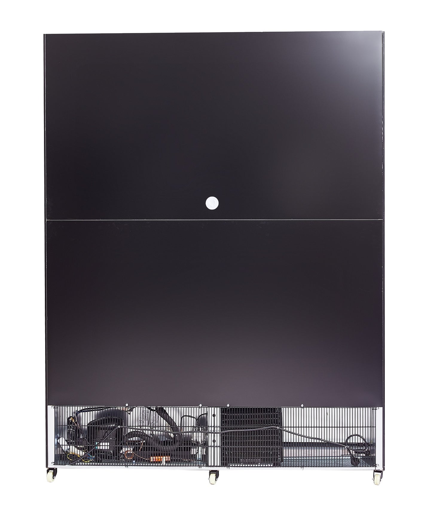 CombiSteel KÜHLSCHRANK 3 GLASTÜREN SCHWARZ NAP-1200 HT - MIT TÜRHEIZUNG