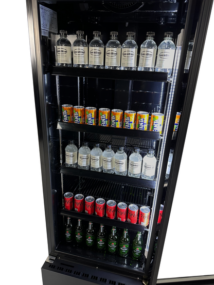 CombiSteel KÜHLSCHRANK GLASTÜR FCU-370 BL