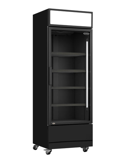 CombiSteel KÜHLSCHRANK GLASTÜR FCU-370 BL