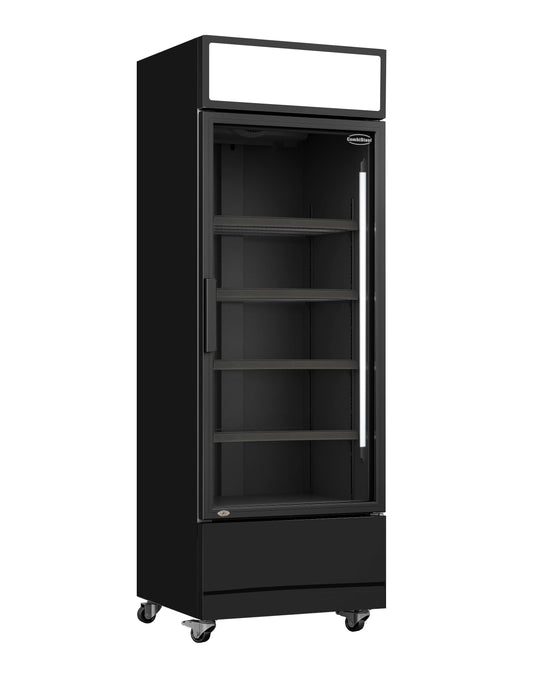 CombiSteel KÜHLSCHRANK GLASTÜR FCU-370 BL