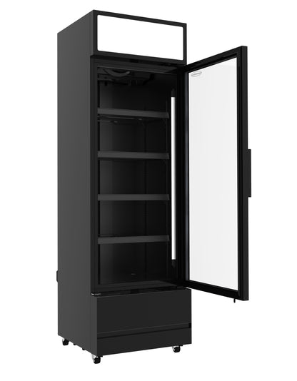 CombiSteel KÜHLSCHRANK GLASTÜR FCU-370 BL