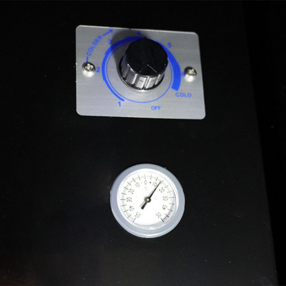 CombiSteel KÜHLSCHRANK 3 GLASTÜREN SCHWARZ FCU-1200 BL