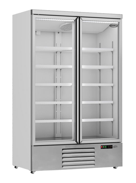 CombiSteel KÜHLSCHRANK 2 GLASTÜREN JDE-1000R