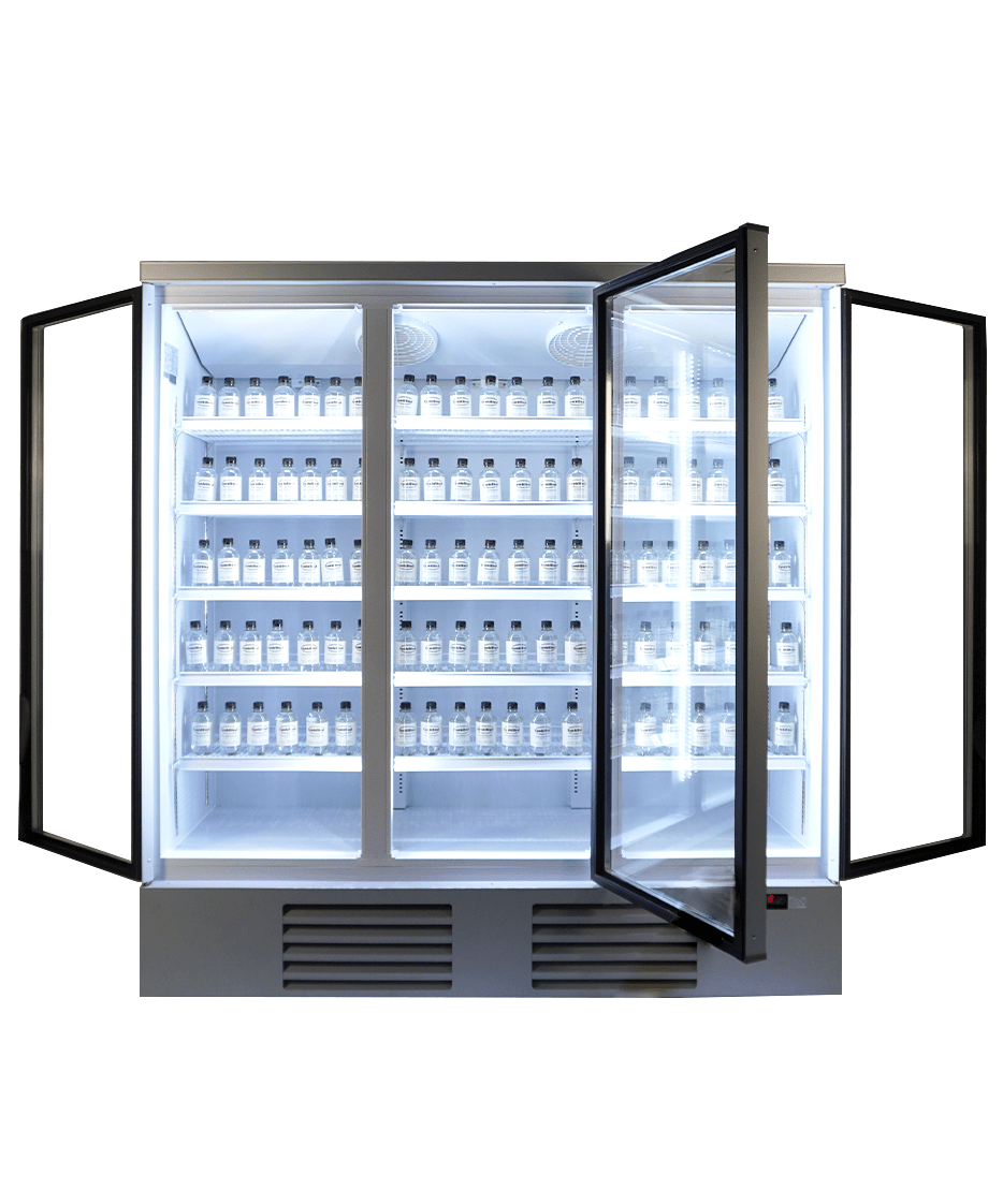 CombiSteel KÜHLSCHRANK 3 GLASTÜREN JDE-1530R