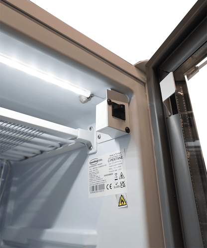 CombiSteel TIEFKÜHLSCHRANK 1 GLASTÜR 382L