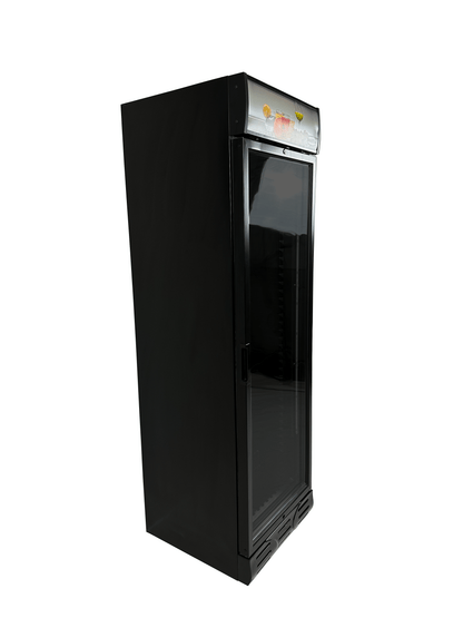 CombiSteel KÜHLSCHRANK 1 GLASTÜR SCHWARZ