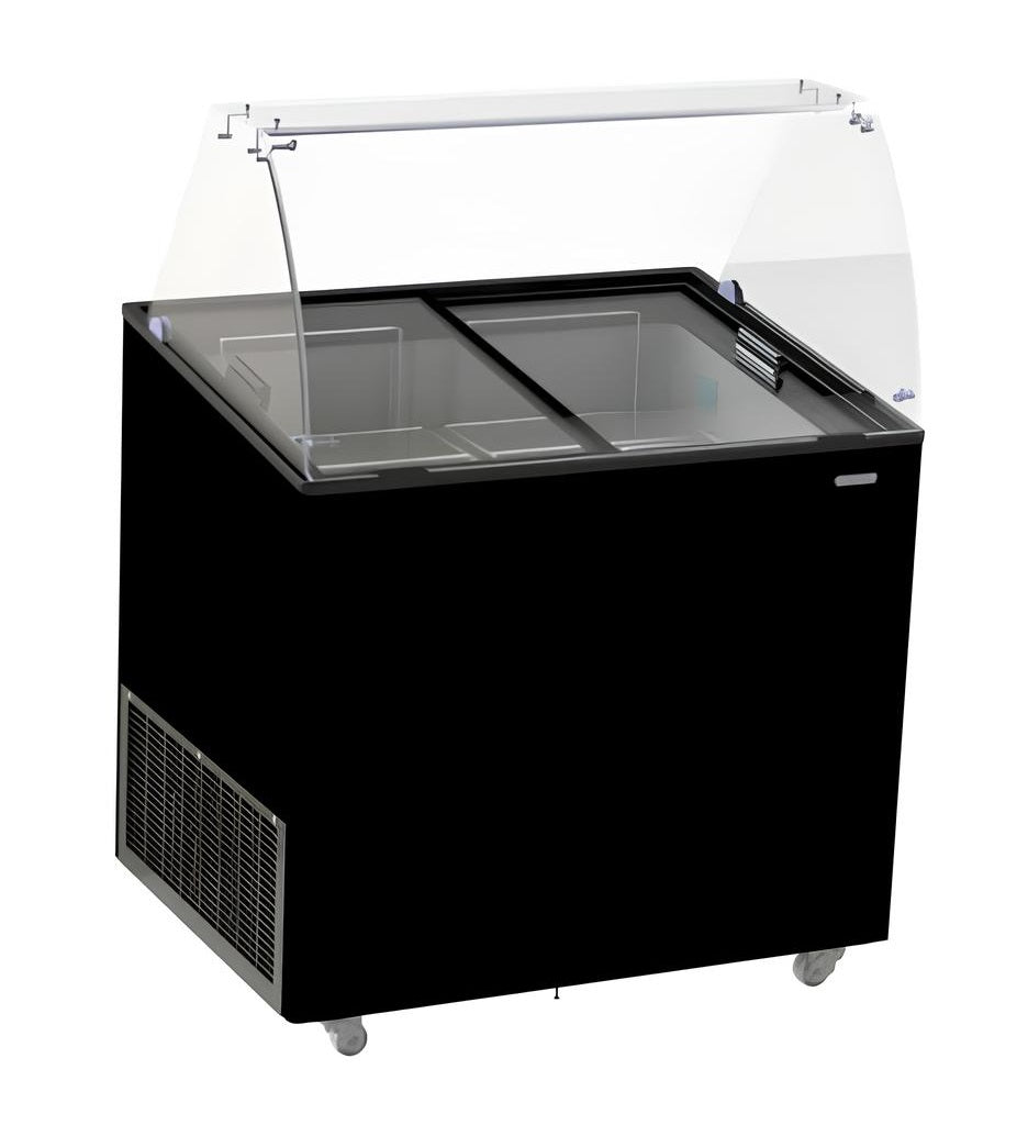 CombiSteel SPEISEISVITRINE CORSICA SCHWARZ 6X5 LT