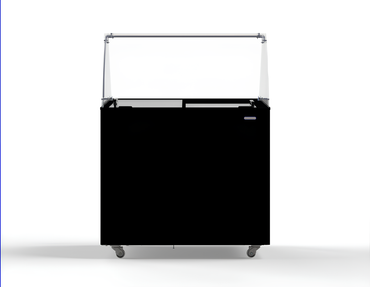 CombiSteel SPEISEISVITRINE CORSICA SCHWARZ 6X5 LT