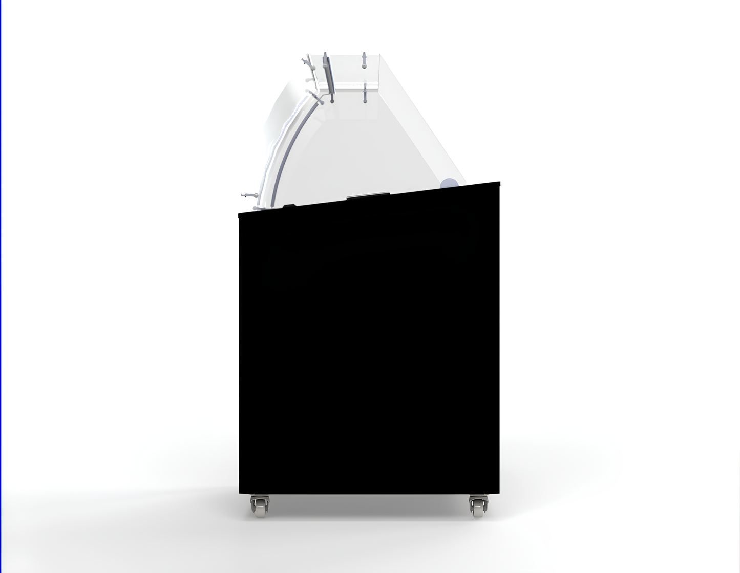 CombiSteel SPEISEISVITRINE CORSICA SCHWARZ 6X5 LT