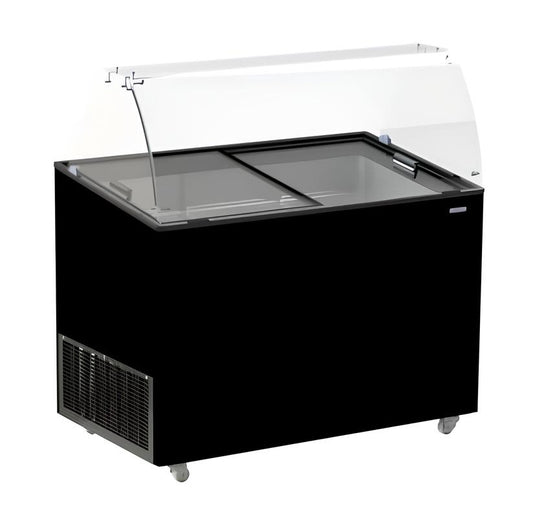 CombiSteel SPEISEISVITRINE JAVA SCHWARZ 8x5 LTR