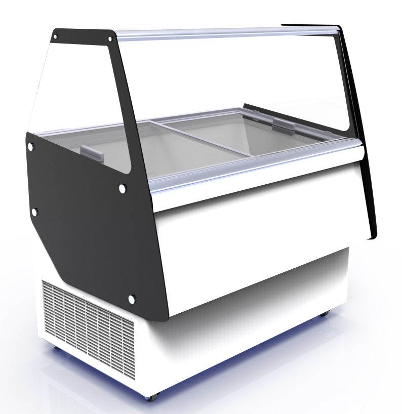 CombiSteel SPEISEISVITRINE CUBA 13X5 LTR