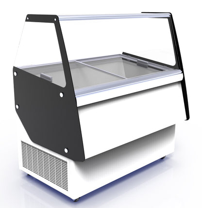 CombiSteel SPEISEISVITRINE CUBA 13X5 LTR