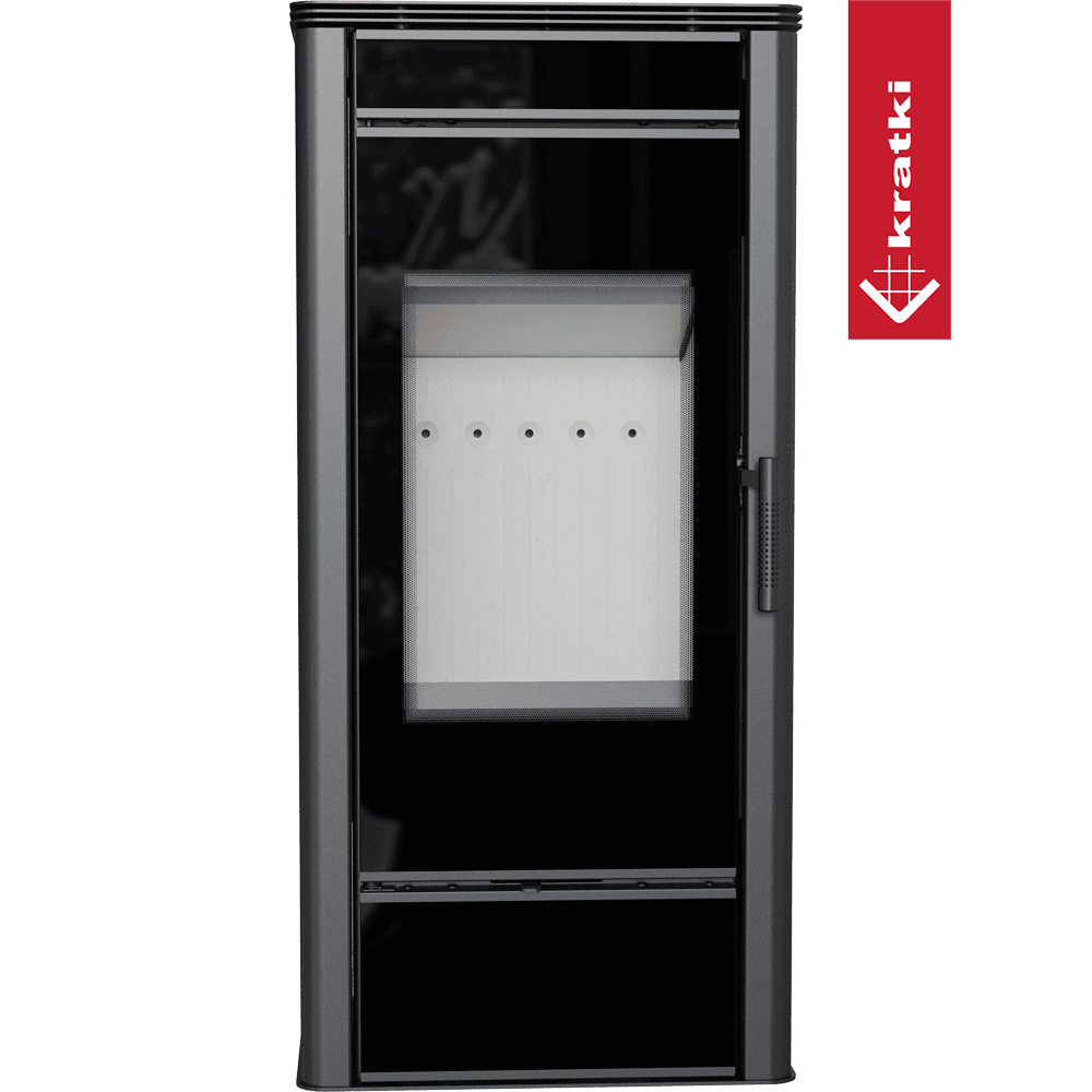 Kratki Kaminofen aus stahl KRATKI TITAN GLASS Ø 150 11 kW