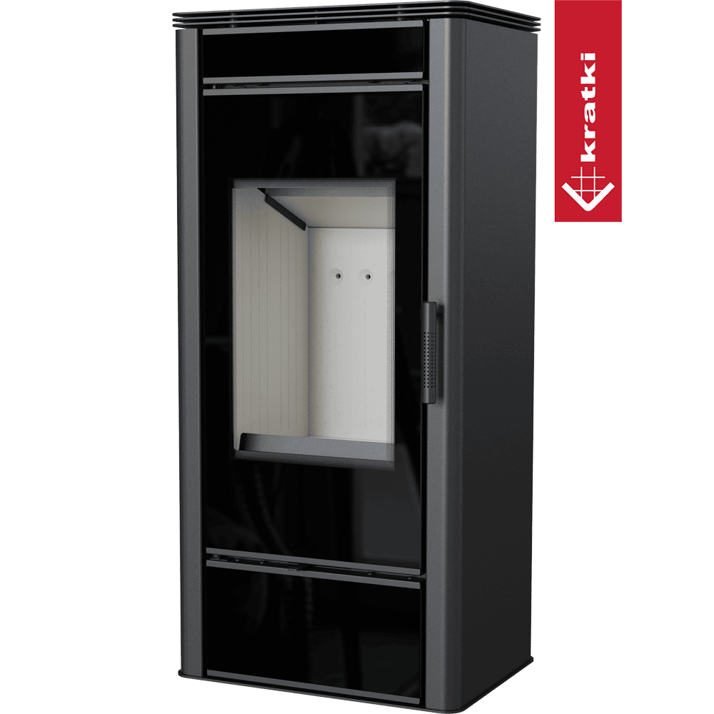 Kratki Kaminofen aus stahl KRATKI TITAN GLASS Ø 150 11 kW