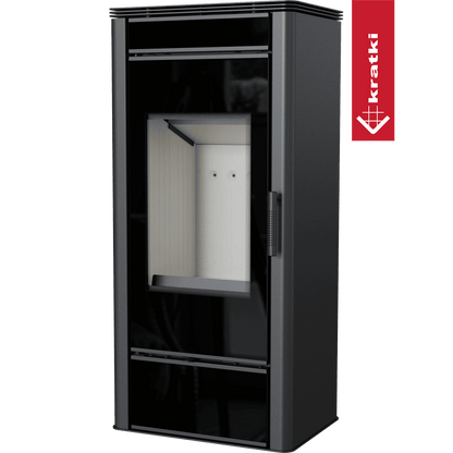 Kratki Kaminofen aus stahl KRATKI TITAN GLASS Ø 150 11 kW
