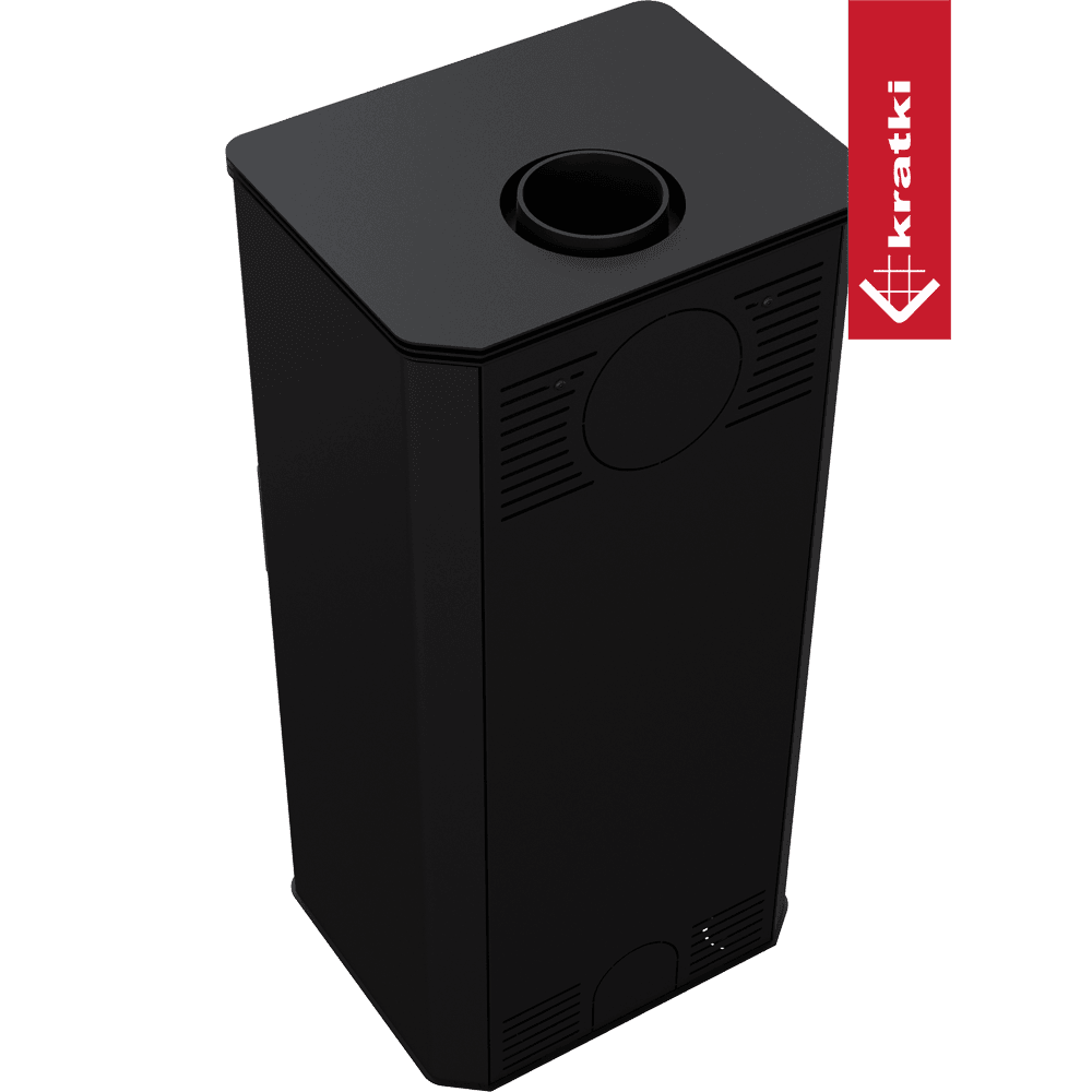 Kratki Kaminofen aus stahl KRATKI TITAN GLASS Ø 150 11 kW